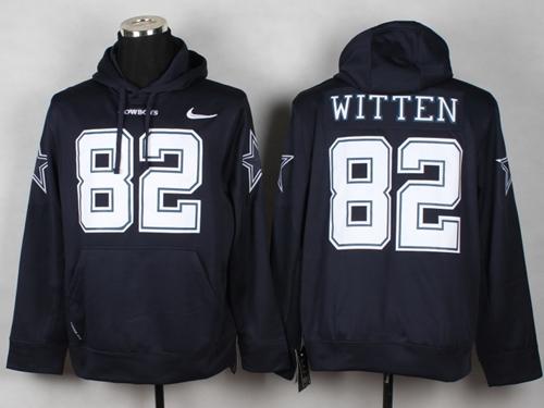 Dallas Cowboys #82 Jason Witten Navy Blue Pullover NFL Hoodie