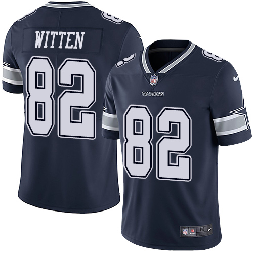 Nike Cowboys #82 Jason Witten Navy Blue Team Color Men's Stitched NFL Vapor Untouchable Limited Jersey - Click Image to Close