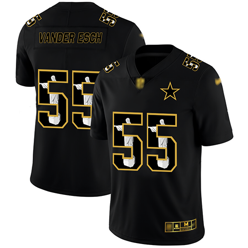 Cowboys #55 Leighton Vander Esch Black Men's Stitched Football Limited Jesus Faith Jersey