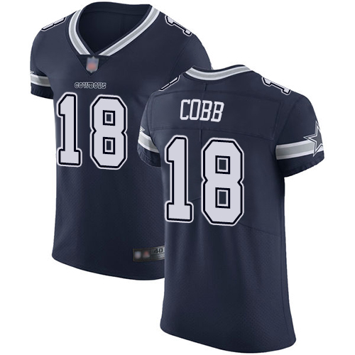 Nike Cowboys #18 Randall Cobb Navy Blue Team Color Men's Stitched NFL Vapor Untouchable Elite Jersey