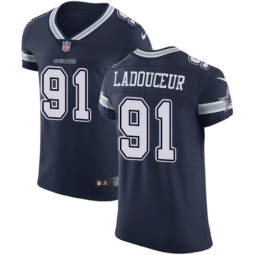 Nike Cowboys #91 L. P. Ladouceur Navy Blue Team Color Men's Stitched NFL Vapor Untouchable Elite Jersey