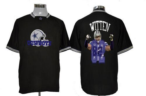 Nike Cowboys #82 Jason Witten Black Men's NFL Game All Star Fashion Jersey