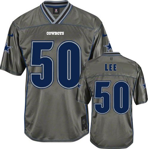 Nike Cowboys #50 Sean Lee Grey Men's Stitched NFL Elite Vapor Jersey