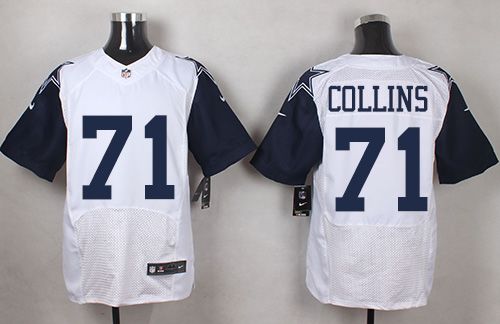 Nike Cowboys #71 La'el Collins White Men's Stitched NFL Elite Rush Jersey