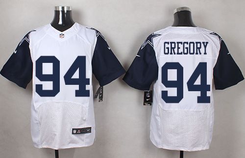 Nike Cowboys #94 Randy Gregory White Men's Stitched NFL Elite Rush Jersey