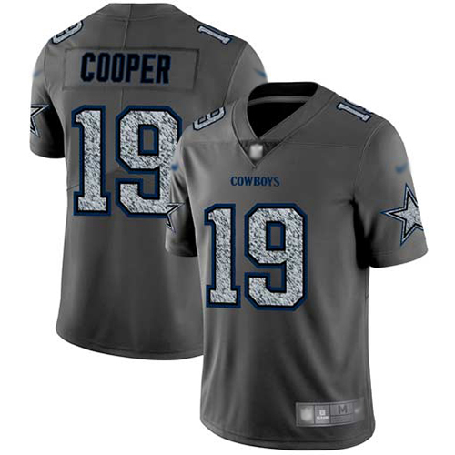 Cowboys #19 Amari Cooper Gray Static Men's Stitched Football Vapor Untouchable Limited Jersey - Click Image to Close