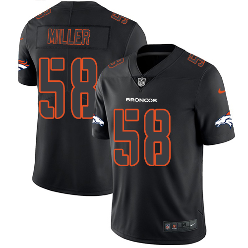 Nike Broncos #58 Von Miller Black Men's Stitched NFL Limited Rush Impact Jersey - Click Image to Close