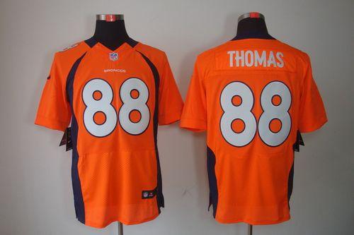 Nike Broncos #88 Demaryius Thomas Orange Team Color Men's Stitched NFL Elite Jersey