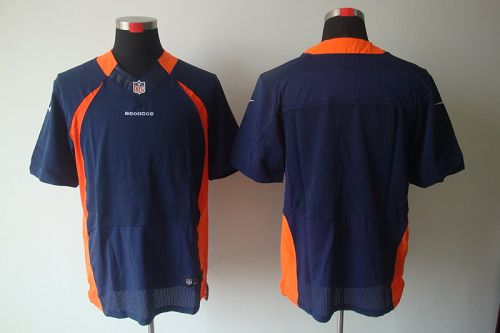 Nike Broncos Blank Navy Blue Alternate Men's Stitched NFL Elite Jersey