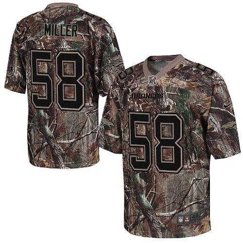 Nike Broncos #58 Von Miller Camo Men's Stitched NFL Realtree Elite Jersey - Click Image to Close