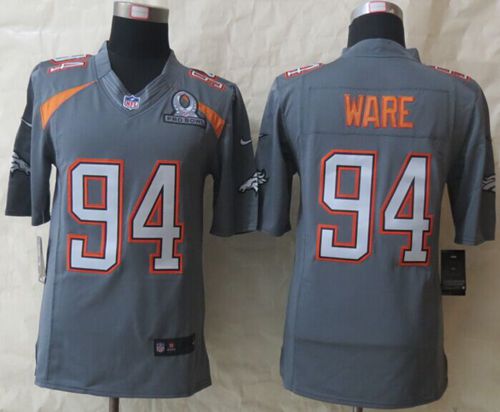 Nike Broncos #94 DeMarcus Ware Grey Pro Bowl Men's Stitched NFL Elite Team Irvin Jersey