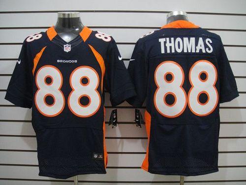 Nike Broncos #88 Demaryius Thomas Navy Blue Alternate Men's Stitched NFL Elite Jersey