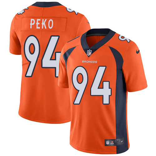 Nike Broncos #94 Domata Peko Orange Team Color Men's Stitched NFL Vapor Untouchable Limited Jersey