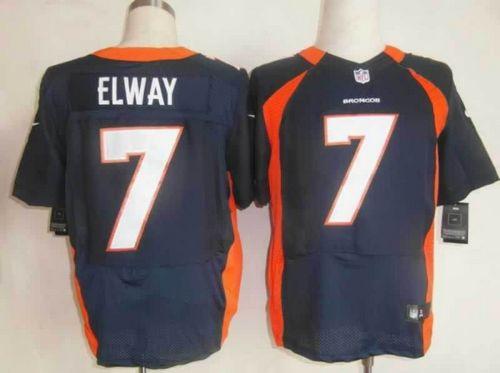 Nike Broncos #7 John Elway Navy Blue Alternate Men's Stitched NFL Elite Jersey