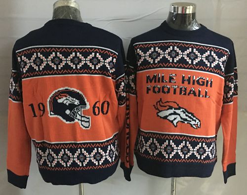 Nike Broncos Men's Ugly Sweater_1 - Click Image to Close