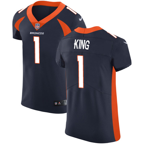 Nike Broncos #1 Marquette King Navy Blue Alternate Men's Stitched NFL Vapor Untouchable Elite Jersey