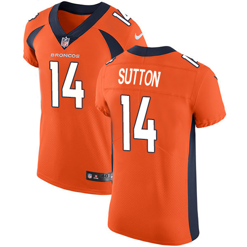 Nike Broncos #14 Courtland Sutton Orange Team Color Men's Stitched NFL Vapor Untouchable Elite Jersey