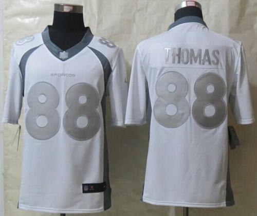 Nike Broncos #88 Demaryius Thomas White Men's Stitched NFL Limited Platinum Jersey