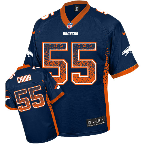 Nike Broncos #55 Bradley Chubb Navy Blue Alternate Men's Stitched NFL Elite Drift Fashion Jersey