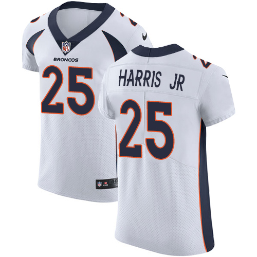 Nike Broncos #25 Chris Harris Jr White Men's Stitched NFL Vapor Untouchable Elite Jersey