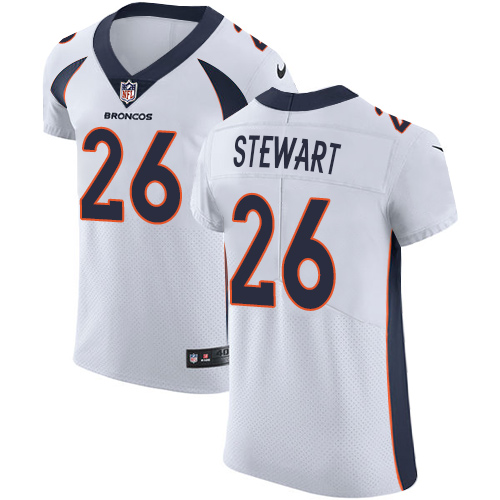 Nike Broncos #26 Darian Stewart White Men's Stitched NFL Vapor Untouchable Elite Jersey