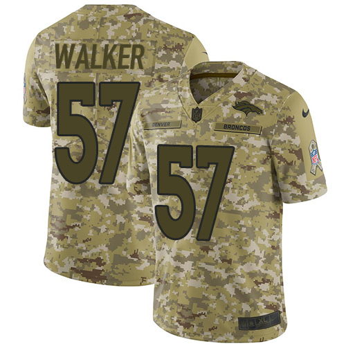 Nike Broncos #57 Demarcus Walker Camo Men's Stitched NFL Limited 2018 Salute To Service Jersey - Click Image to Close