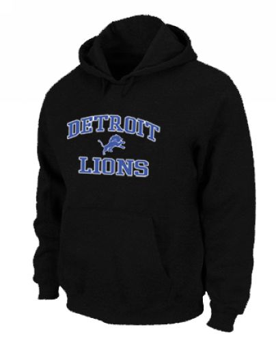 Detroit Lions Heart & Soul Pullover Hoodie Black