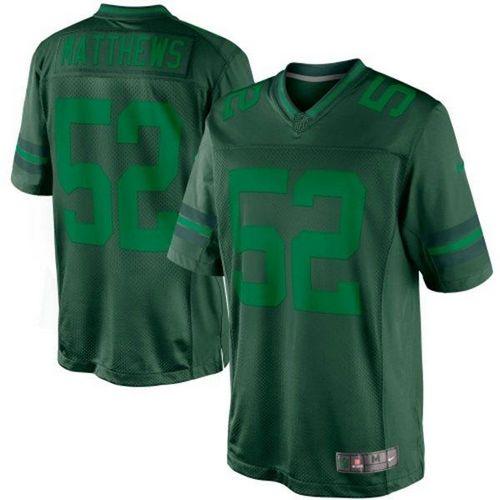 Nike Packers #52 Clay Matthews Green Men's Stitched NFL Drenched Limited Jersey - Click Image to Close