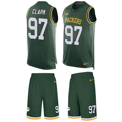 Nike Packers #97 Kenny Clark Green Team Color Men's Stitched NFL Limited Tank Top Suit Jersey