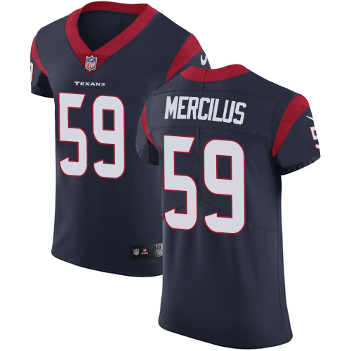 Nike Texans #59 Whitney Mercilus Navy Blue Team Color Men's Stitched NFL Vapor Untouchable Elite Jersey