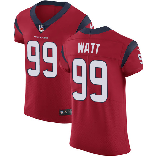 Nike Texans #99 J.J. Watt Red Alternate Men's Stitched NFL Vapor Untouchable Elite Jersey - Click Image to Close