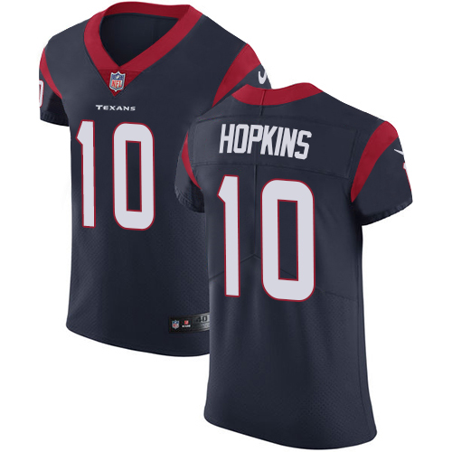 Nike Texans #10 DeAndre Hopkins Navy Blue Team Color Men's Stitched NFL Vapor Untouchable Elite Jersey