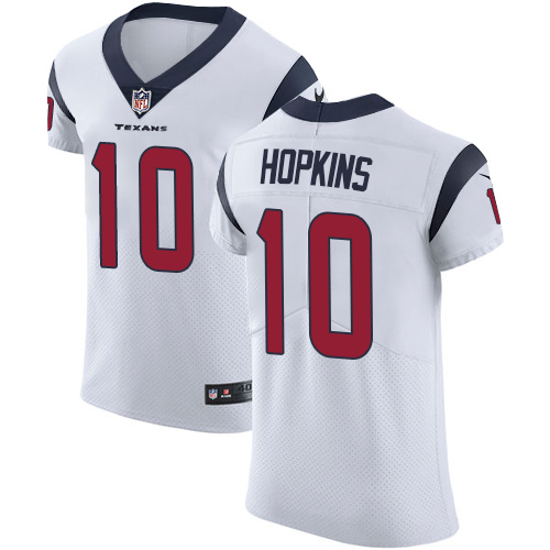 Nike Texans #10 DeAndre Hopkins White Men's Stitched NFL Vapor Untouchable Elite Jersey