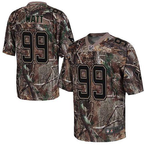 Nike Texans #99 J.J. Watt Camo Men's Stitched NFL Realtree Elite Jersey - Click Image to Close