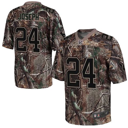 Nike Texans #24 Johnathan Joseph Camo Men's Stitched NFL Realtree Elite Jersey - Click Image to Close