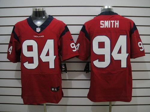 Nike Texans #94 Antonio Smith Red Alternate Men's Stitched NFL Elite Jersey - Click Image to Close