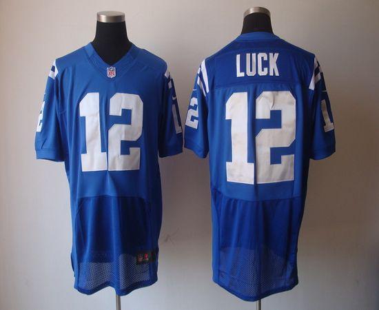 Nike Colts #12 Andrew Luck Royal Blue Team Color Men's Stitched NFL Elite Jersey