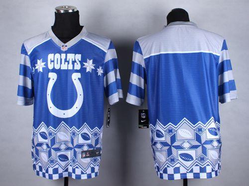 Nike Colts Blank Royal Blue Men's Stitched NFL Elite Noble Fashion Jersey