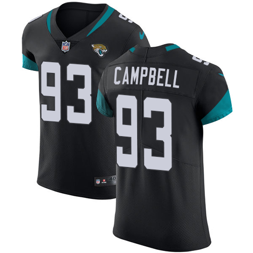 Nike Jaguars #93 Calais Campbell Black Team Color Men's Stitched NFL Vapor Untouchable Elite Jersey