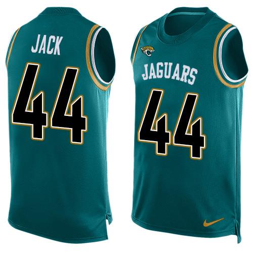 Nike Jaguars #44 Myles Jack Teal Green Alternate Men's Stitched NFL Limited Tank Top Jersey - Click Image to Close