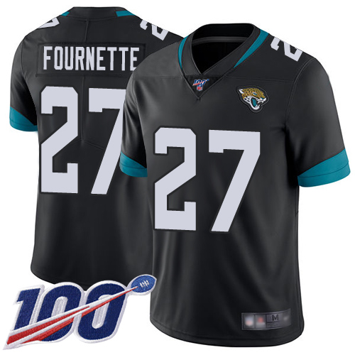 Jaguars #27 Leonard Fournette Black Team Color Men's Stitched Football 100th Season Vapor Limited Jersey