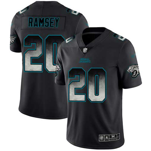 Jaguars #20 Jalen Ramsey Black Men's Stitched Football Vapor Untouchable Limited Smoke Fashion Jersey