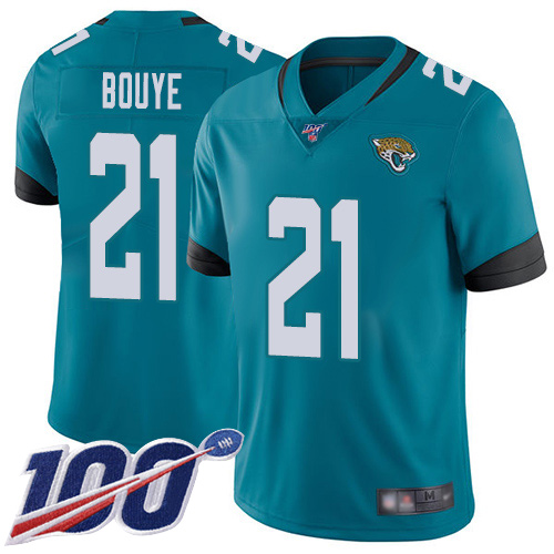 Jaguars #21 A.J. Bouye Teal Green Alternate Men's Stitched Football 100th Season Vapor Limited Jersey