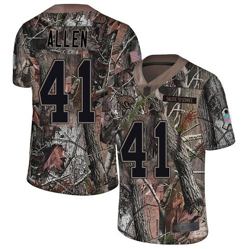 Jaguars #41 Josh Allen Camo Men's Stitched Football Limited Rush Realtree Jersey