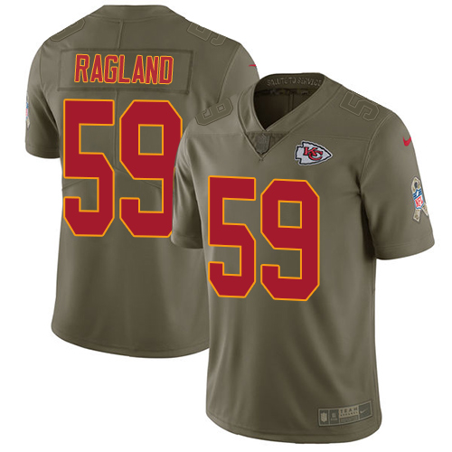 Nike Chiefs #59 Reggie Ragland Olive Men's Stitched NFL Limited 2017 Salute To Service Jersey