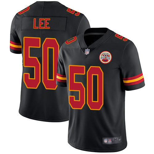 Chiefs #50 Darron Lee Black Men's Stitched Football Limited Rush Jersey