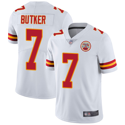 Chiefs #7 Harrison Butker White Men's Stitched Football Vapor Untouchable Limited Jersey