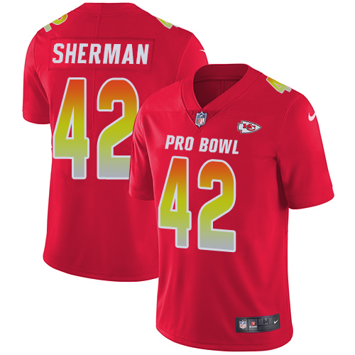 Nike Chiefs #42 Anthony Sherman Red Men's Stitched NFL Limited AFC 2019 Pro Bowl Jersey