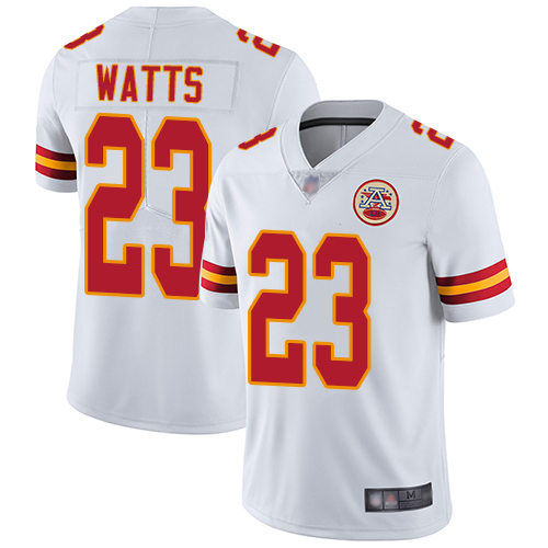 Chiefs #23 Armani Watts White Men's Stitched Football Vapor Untouchable Limited Jersey