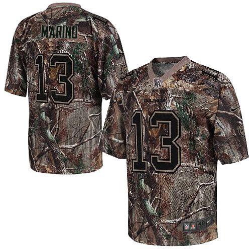 Nike Dolphins #13 Dan Marino Camo Men's Stitched NFL Realtree Elite Jersey